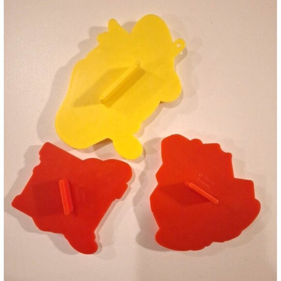 Disney Donald Duck & Goofy Plastic Cookie Cutters Vintage 3 Lot Head Face - Picture 3 of 9